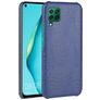 Mobigear Croco Coque Huawei P40 Lite Coque arrière Rigide - Bleu