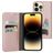 Mobiparts Classic Wallet Housse iPhone 14 Pro Max Etui Porte-Monnaie - Rose
