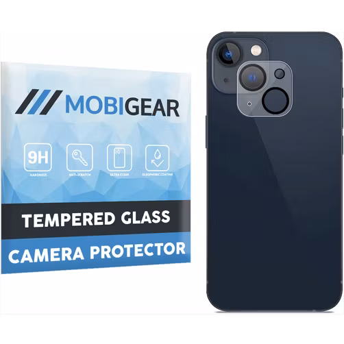 Mobigear iPhone 14 Verre trempé Protection Caméra - Compatible Coque