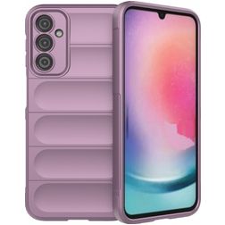 Mobigear Bumpy Coque Samsung Galaxy A24 Coque arrière en TPU Souple - Violet