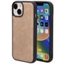 Mobiparts Classic Coque iPhone 15 MagSafe Coque arrière en TPU,Similicuir - Moonstone Beige