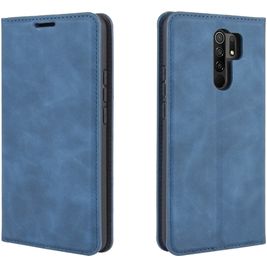 Mobigear Retro Slim Housse Xiaomi Redmi 9 Etui Porte-Monnaie - Bleu