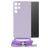 Mobilize Lanyard Gelly Samsung Galaxy S22 Ultra Coque avec cordon en TPU Souple - Pastel Purple