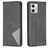 Mobigear Rhombus Slim Housse Motorola Moto G54 Etui - Noir