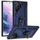 Mobigear Armor Ring Coque Samsung Galaxy S23 Ultra Coque arrière Rigide Anti-Chocs avec Anneau-Support - Bleu