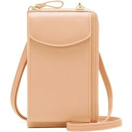 Antonio Fonzo Crossbody Sac Téléphone - Large - Salmon Pink