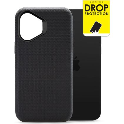 My Style Tough Coque iPhone 16 Coque arrière Rigide Anti-Chocs - Noir