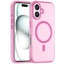 Mobigear Shockproof Coque iPhone 16 Plus MagSafe Coque arrière en TPU Souple - Rose