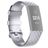 Mobigear Cross Bracelet Silicone Fitbit Charge 3 Fermeture boucle ardillon - Argent
