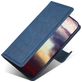Mobigear Croco Housse Motorola Edge 30 Neo Etui Porte-Monnaie - Bleu