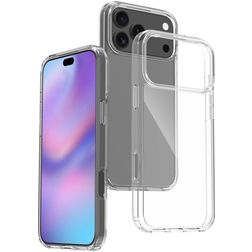 Mobigear Crystal Transparent iPhone 17 Pro Max Plastique rigide Coque arrière - Transparent