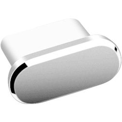 Mobigear Essentials Bouchon Anti-poussière en Aluminium - USB-C - Argent (Lot de 2)