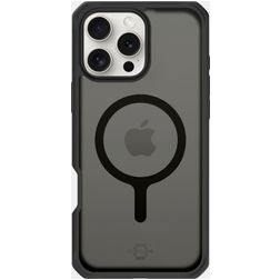 ITSKINS Level 2 HybridMagFrost R Coque iPhone 16 Pro Max MagSafe Coque arrière Rigide Anti-Chocs - Noir