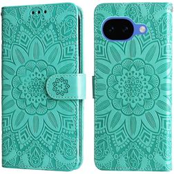 Mobigear Sunflower Housse Google Pixel 10a Etui Porte-Monnaie - Vert
