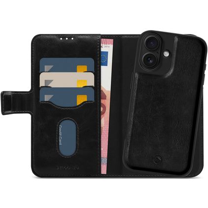 Mobilize Magsafe Housse iPhone 17 MagSafe Etui avec Coque Détachable Porte-Monnaie - Noir