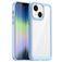 Mobigear Crystal Coque iPhone 14 Coque arrière Rigide - Transparent / Bleu