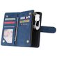 Mobigear Zipper Housse Samsung Galaxy A41 Etui Porte-Monnaie - Bleu