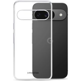 Mobilize Gelly Coque Transparente Google Pixel 9 Coque arrière en TPU Souple - Transparent