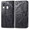 Mobigear Butterfly Housse Samsung Galaxy A40 Etui Porte-Monnaie - Noir