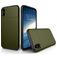 Mobigear Card Coque iPhone XS Coque arrière Rigide Anti-Chocs avec Porte-Cartes - Vert armée