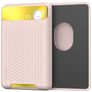 Mobigear Pocket - Porte Cartes en en Silicone - 2 Cartes - Compatible MagSafe - Rose