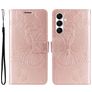 Mobigear Butterfly Housse Samsung Galaxy A26 Etui Porte-Monnaie - Rose doré