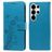 Mobigear Flowers Housse Samsung Galaxy S26 Ultra Etui Porte-Monnaie - Bleu