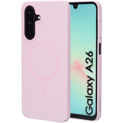 Mobiparts Slim Line Coque Samsung Galaxy A26 MagSafe Coque arrière Rigide - Blush Pink