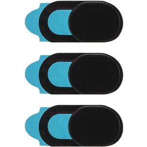 Xccess Selfie Camera - Cache webcam Curseur de Confidentialité - Noir - 3-Pack (Lot de 3)