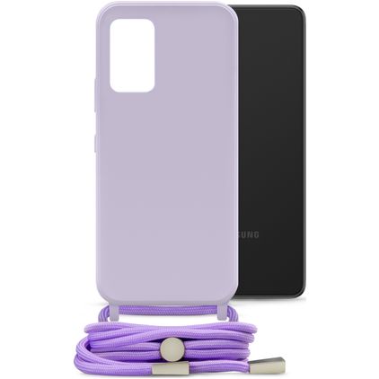 Mobilize Lanyard Gelly Samsung Galaxy A53 TPU souple Coque avec cordon - Pastel Purple