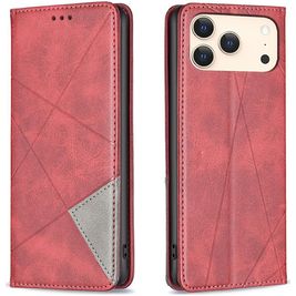 Mobigear Rhombus Slim Housse iPhone 17 Pro Max Etui - Rouge