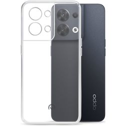 Mobilize Gelly Coque Transparente OPPO Reno 8 Pro Coque arrière en TPU Souple - Transparent