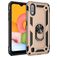 Mobigear Armor Ring Coque Samsung Galaxy A01 Coque arrière Rigide Anti-Chocs avec Anneau-Support - Rose doré
