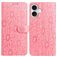Mobigear Flowers Housse iPhone 17 Etui Porte-Monnaie - Rose