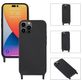 Mobigear Lanyard iPhone 14 Pro Coque avec cordon en Silicone - Noir