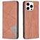 Mobigear Rhombus Slim Housse iPhone 16 Pro Max Etui - Marron