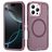 Mobigear Rugged Mag Coque iPhone 16 Pro Max MagSafe Coque arrière Rigide Anti-Chocs - Violet