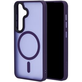 Mobiparts Hardcover Coque Samsung Galaxy S25 MagSafe Coque arrière Rigide - Satin Purple