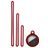 Mobigear Lanyard Coque Apple AirTag Coque en Silicone Souple - Bordeaux
