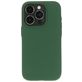 Mobiparts Coque iPhone 15 Pro Coque arrière en Silicone - Forest Green