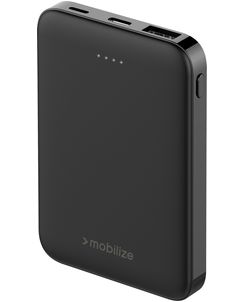 Mobilize - Batterie externe Double USB / USB-C 5.000 mAh 10W - Noir