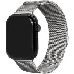 Mobilize RVS Bracelet Milanais Apple Watch Fermeture magnétique - 49/46/45/44 mm - Lumière stellaire