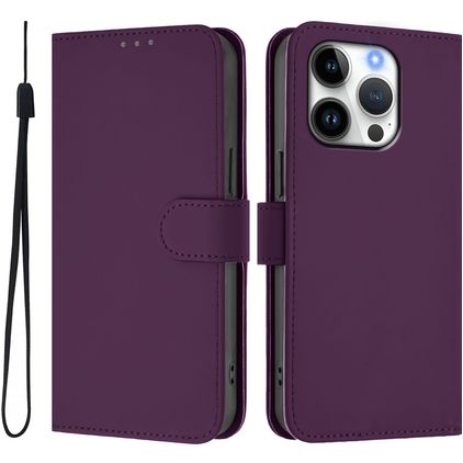 Mobigear Urban Wallet iPhone 16 Pro Étui Portefeuille - Violet