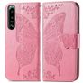 Mobigear Butterfly Sony Xperia 5 IV Étui Portefeuille - Rose