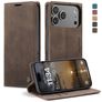 CaseMe 013 Housse iPhone 17 Pro Max Etui Porte-Monnaie - Coffee