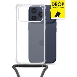 My Style Loop Transparente iPhone 17 Pro Coque avec cordon en TPU Souple - Transparent