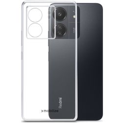 Mobilize Gelly Coque Transparente Xiaomi Redmi 13C Coque arrière en TPU Souple - Transparent