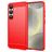 Mobigear Brushed Slim Coque Samsung Galaxy S25 Coque arrière en TPU Souple - Rouge