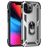 Mobigear Armor Ring Coque iPhone 13 Pro Max Coque arrière Rigide Anti-Chocs avec Anneau-Support - Argent