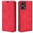 Mobigear Retro Slim Motorola Moto G85 Étui Portefeuille - Rouge